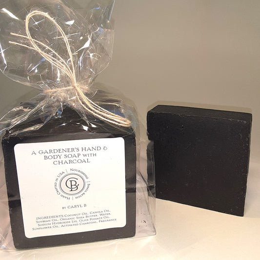 Gardener's Soap With Charcoal Set of Three