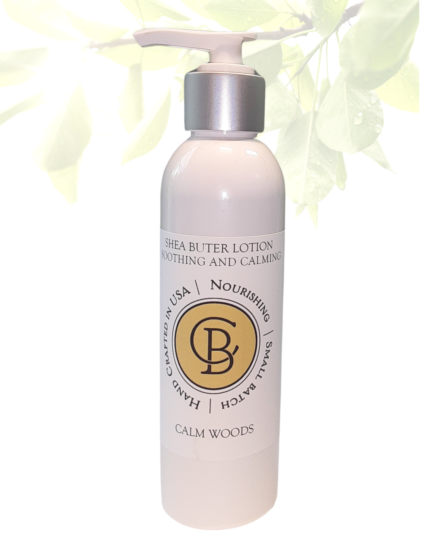 Small Batch Natural Body Lotion with Shea Butter - Calm Woods Fragrance