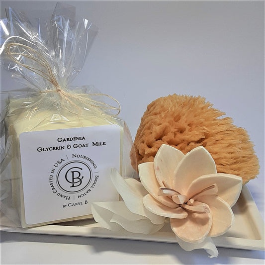 Soap Goat Milk and Glycerin Set of Three - Gardenia Fragrance