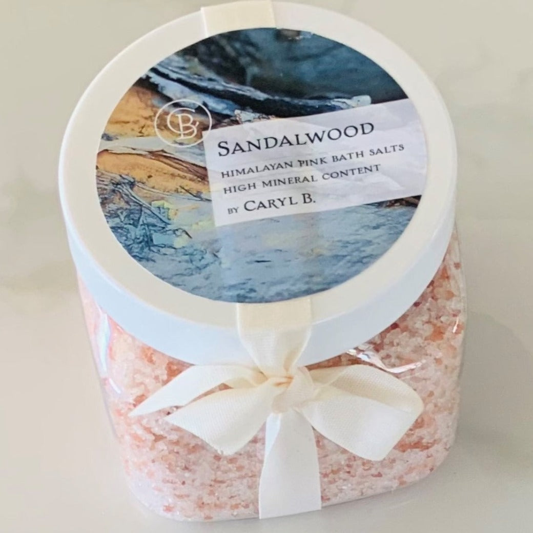 Himalayan Pink and Dead Sea Bath Salts - Sandalwood Fragrance