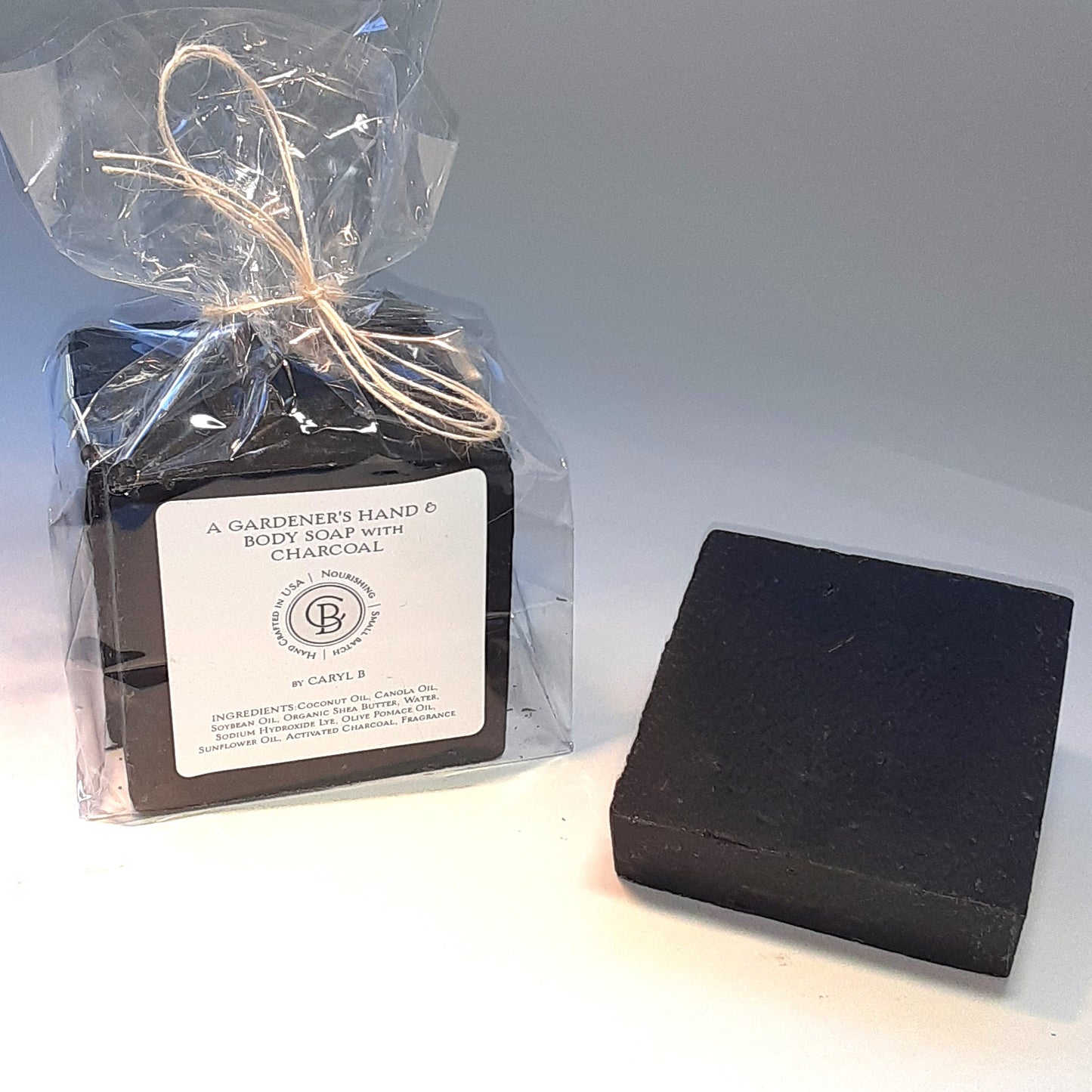 Gardener's Soap With Charcoal Set of Three