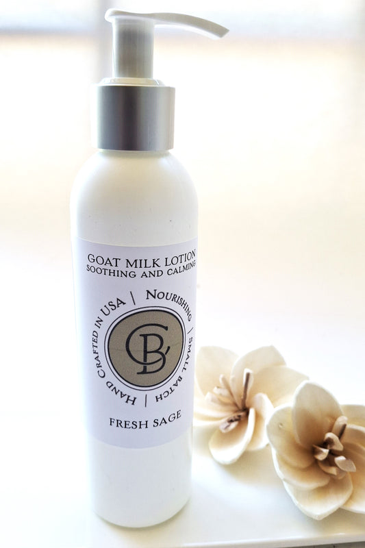 Body Lotion with Goat Milk -  Fresh Sage Fragrance