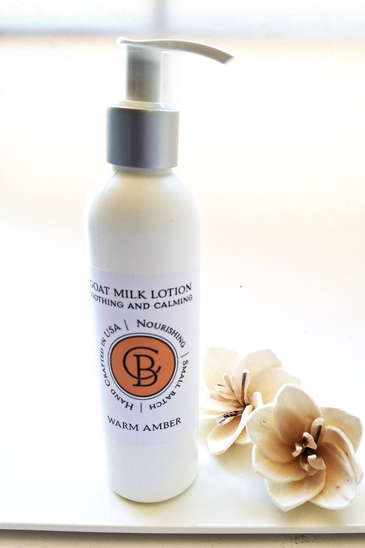 Body Lotion with Goat Milk -  Warm Amber Fragrance