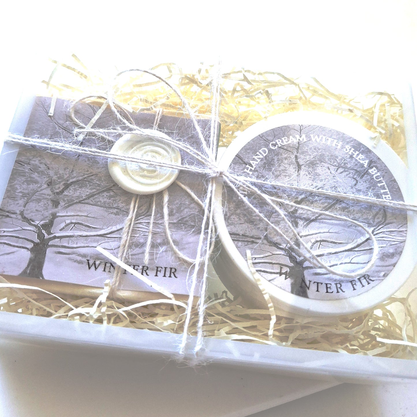 Gift Box With full sized soap and hand cream