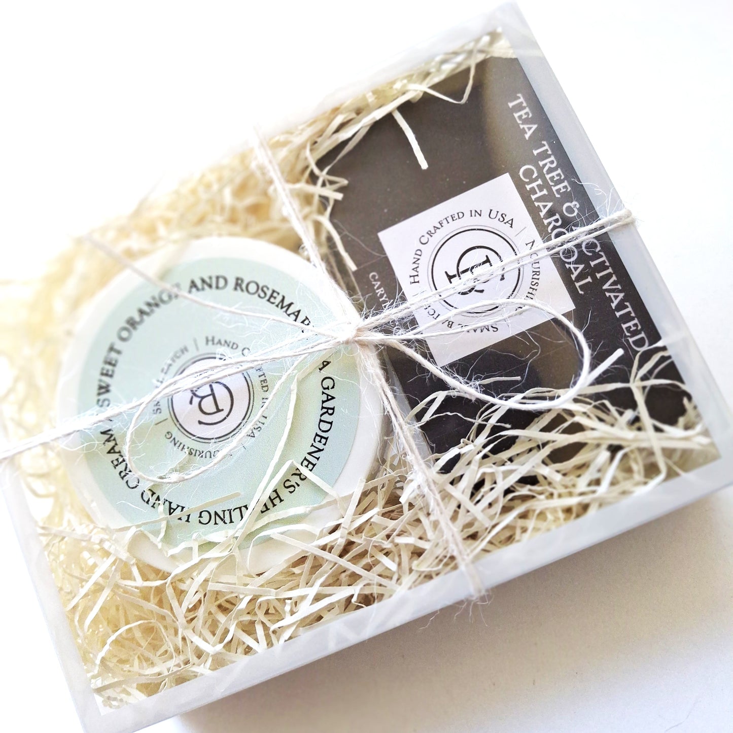 Gift Box With full sized soap and hand cream